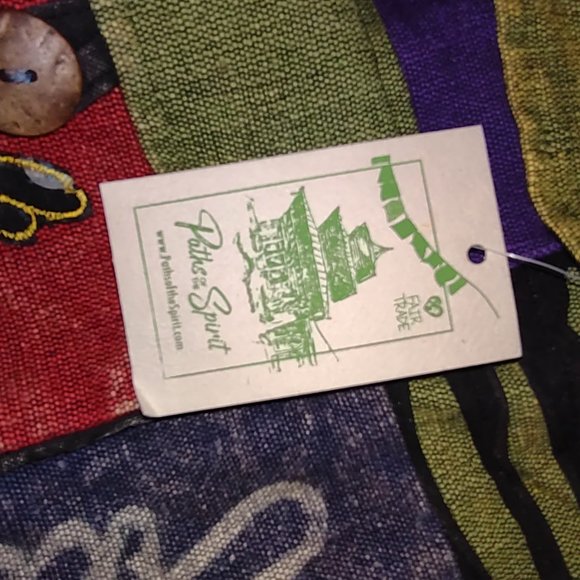 Large multicolor patchwork monkey backpack from Paths of the Spirit - Picture 3 of 4